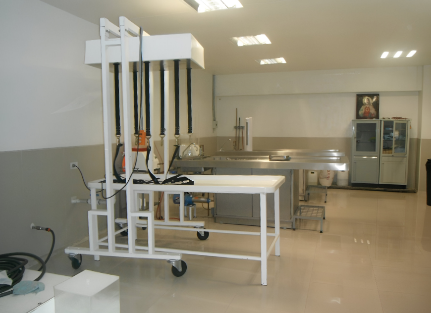 Embalming procedure room