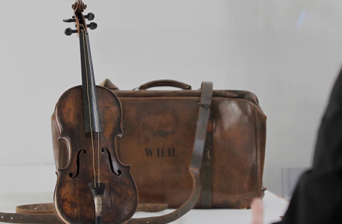 Screenshot from Titanic violin selling report.