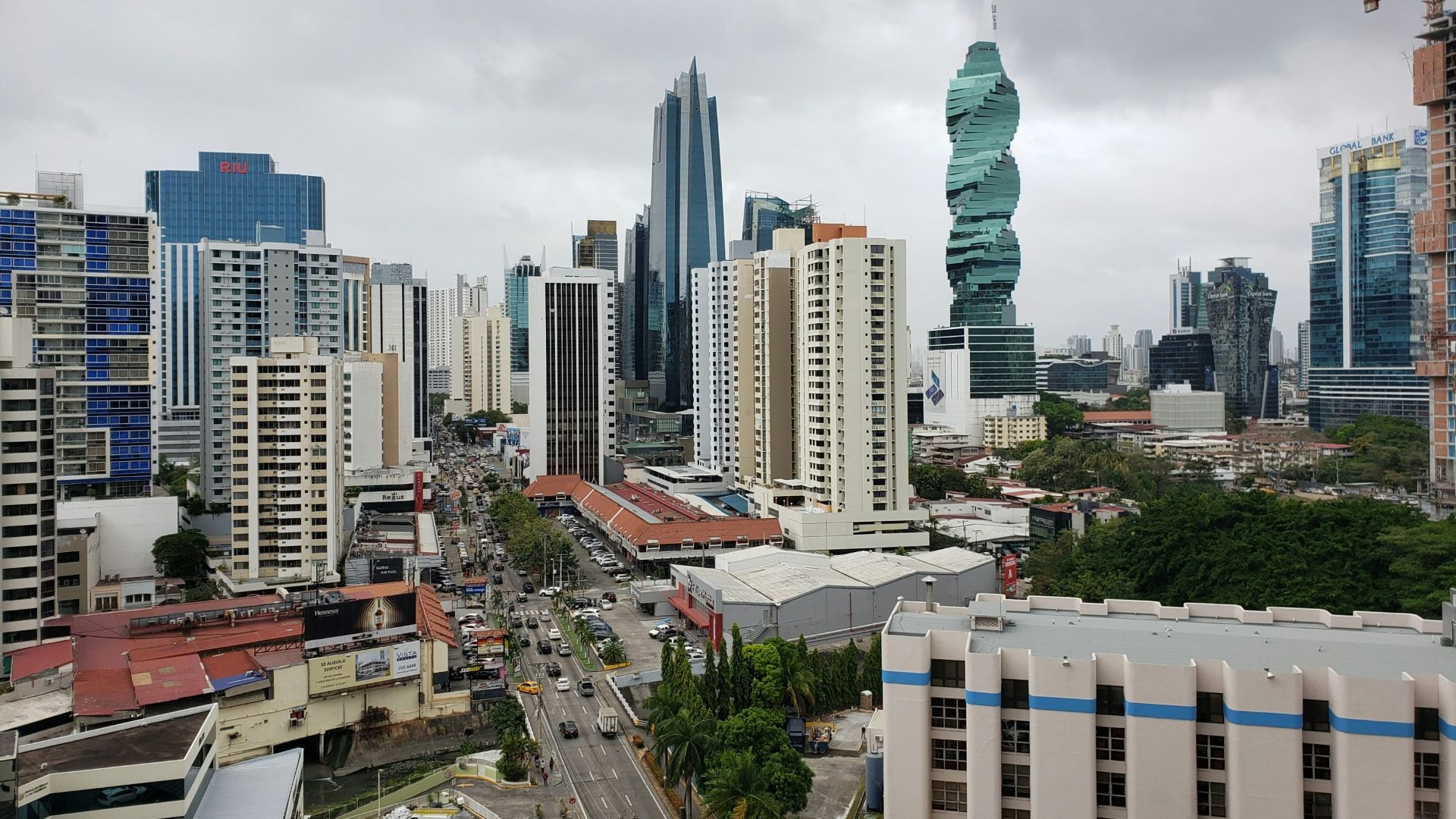 high rise buildings under white sky during daytime