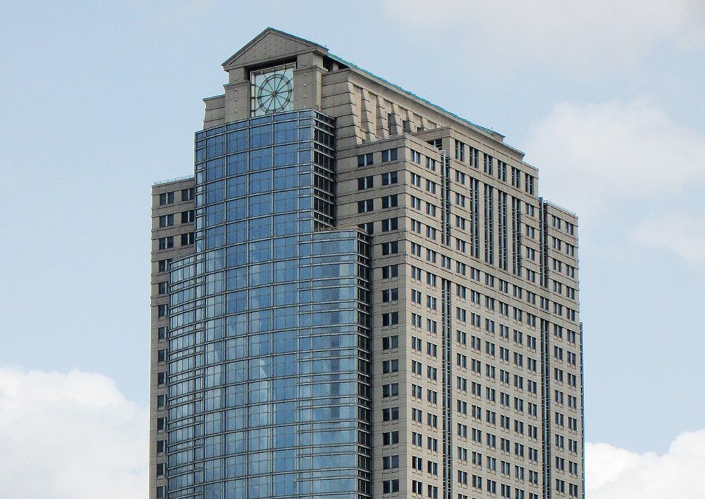 The image shows the corporate headquarters or office building of Citigroup  Company