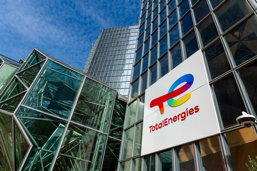 Exterior view of the headquarters of TotalEnergies, a French multinational company