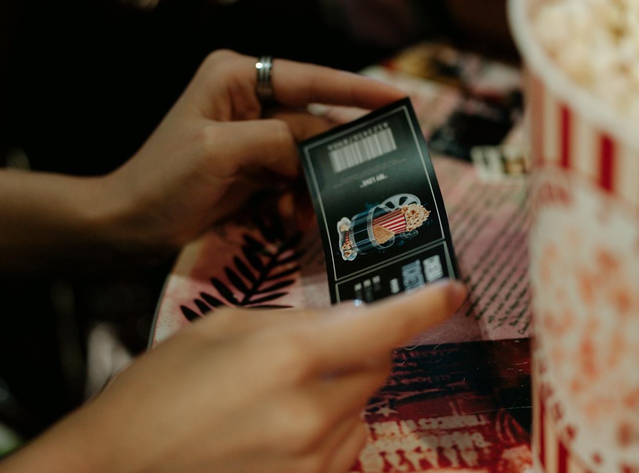 Person Holding a Ticket