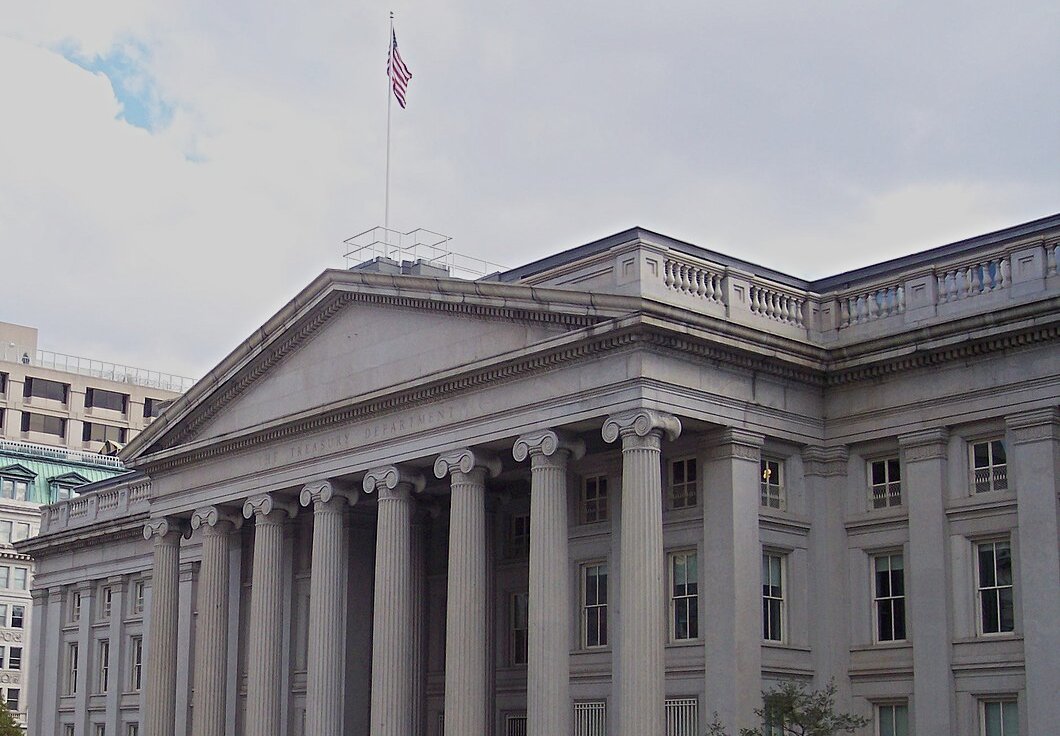 The U.S. Treasury building, Washington D.C.