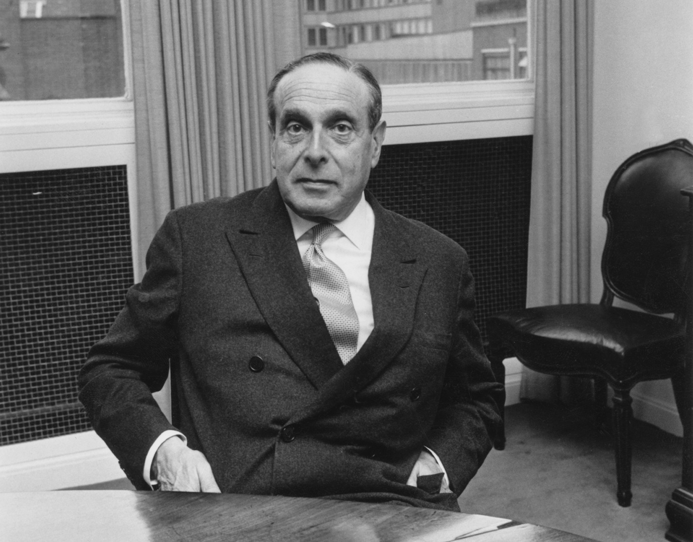 German-Jewish banker Siegmund George Warburg (1902 - 1982), 19 October 1968.