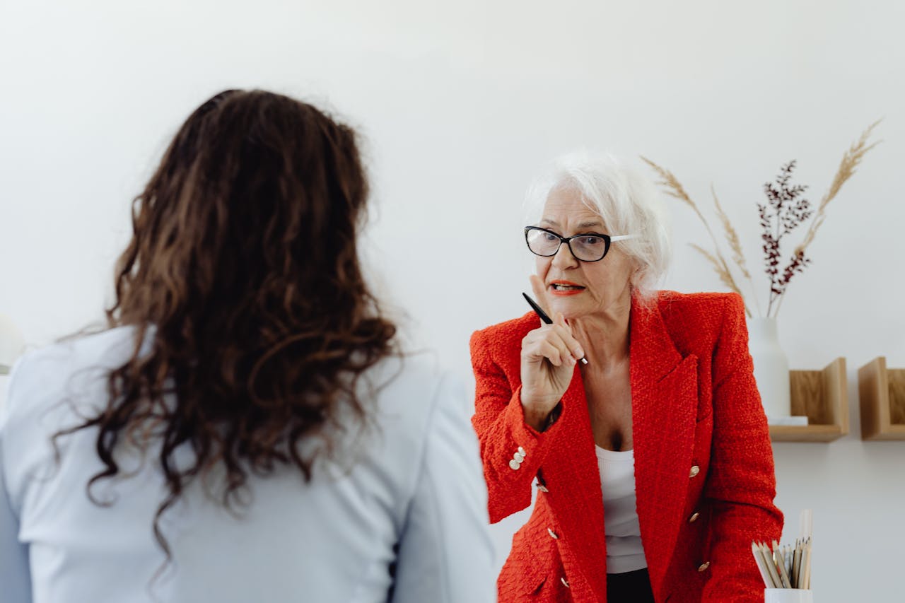 Two Women Discussing
