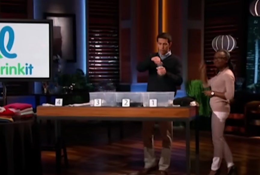A screenshot of the TV show Shark Tank