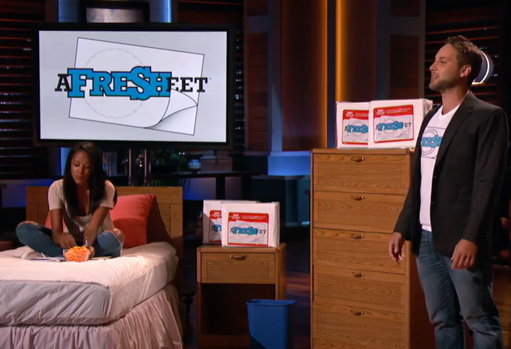 A screenshot of the TV show Shark Tank