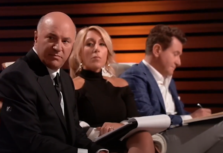 A screenshot of the TV show Shark Tank