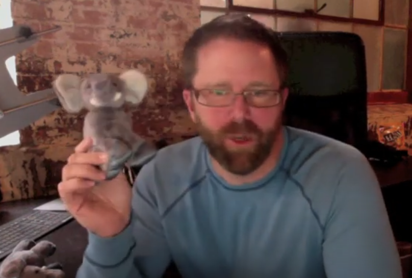 A screenshot from the video Elephant Chat Shark Tank response