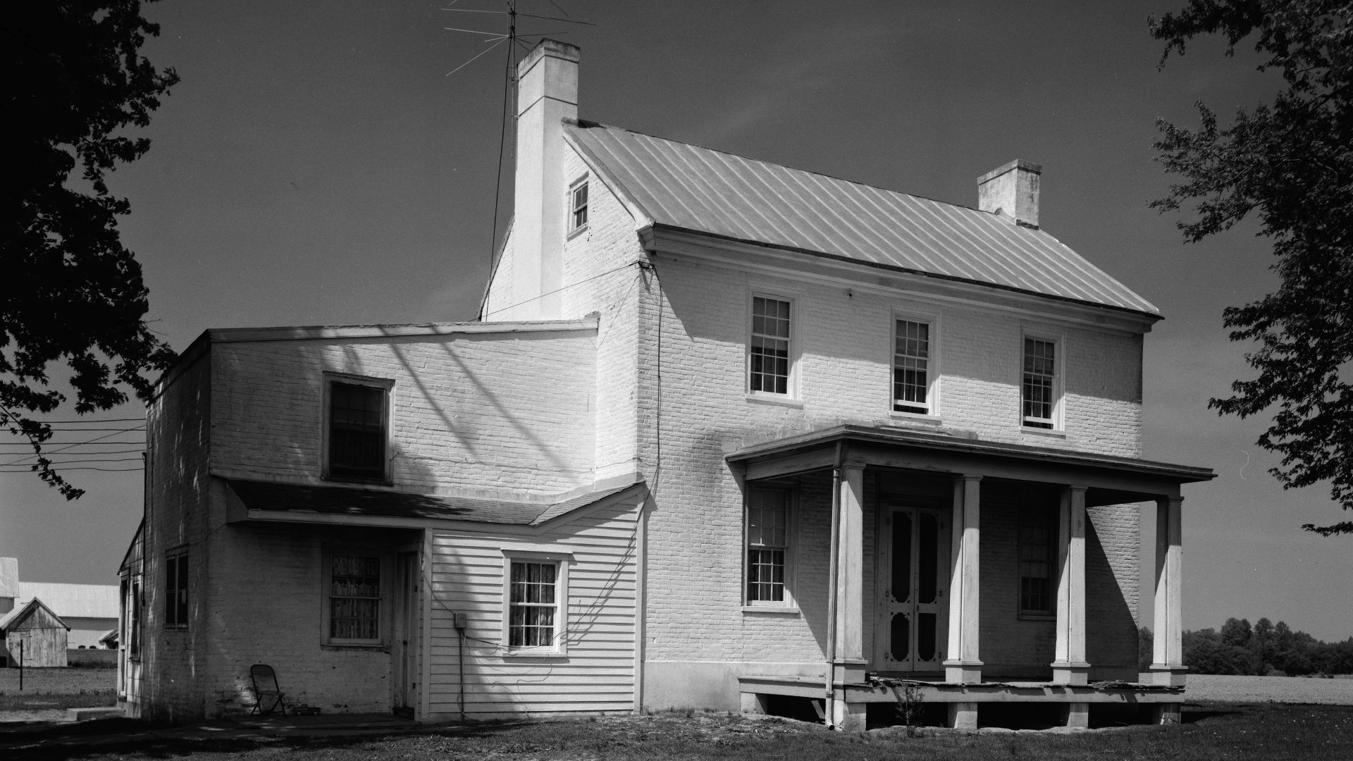 File:Historic American Buildings Survey Cortlandt Van Dyke Hubbard, Photographer June 1960 FRONT ELEVATION - Hoffecker House, State Route 6, Clayton, Kent County, DE.jpg