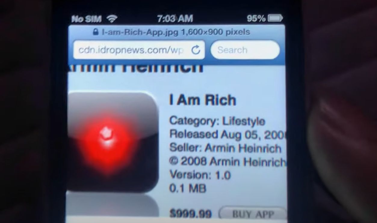 999.99$ app I Am Rich Review