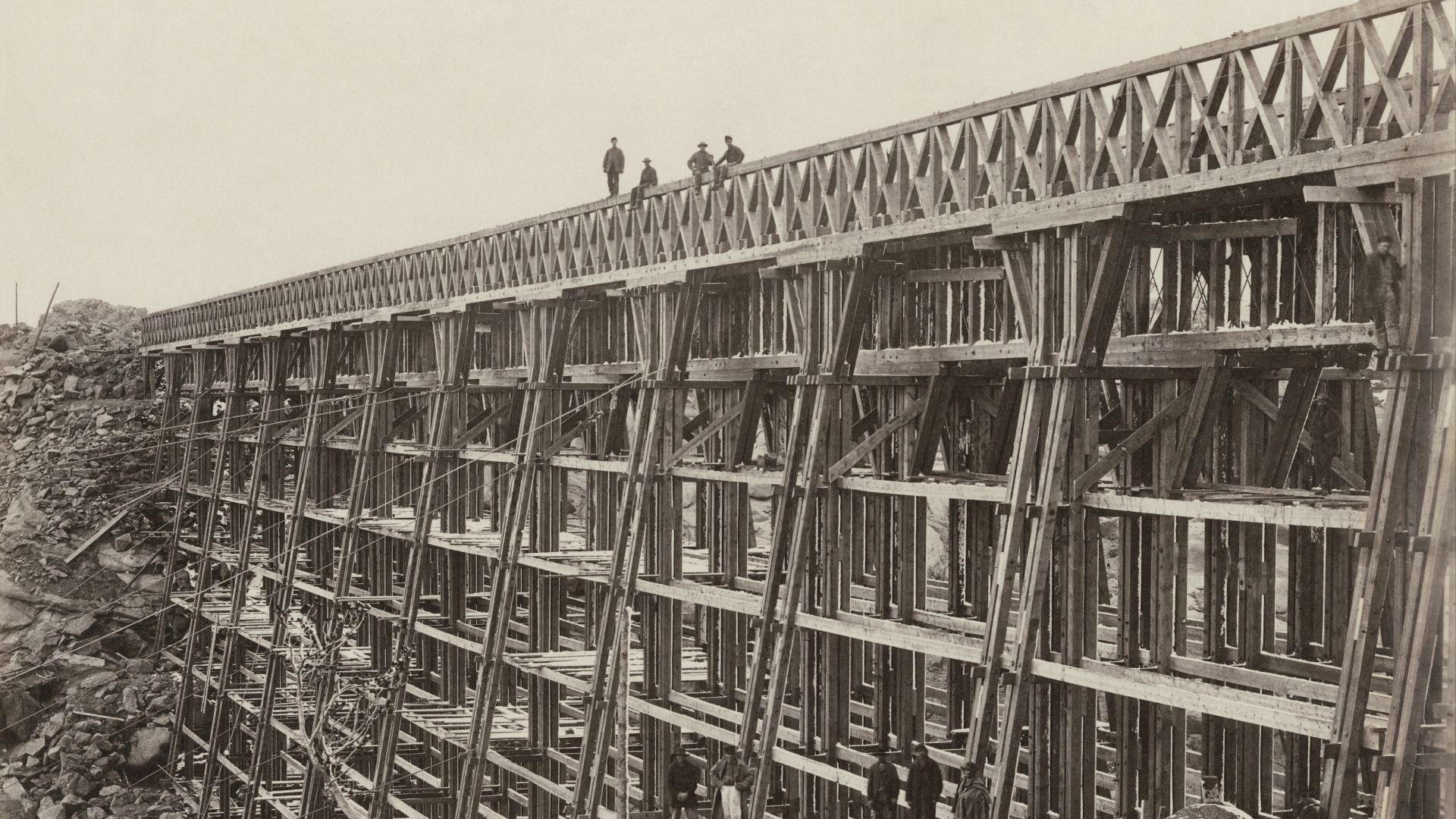 File:Dale Creek Bridge Union Pacific Railroad Company by Andrew J Russell.jpg