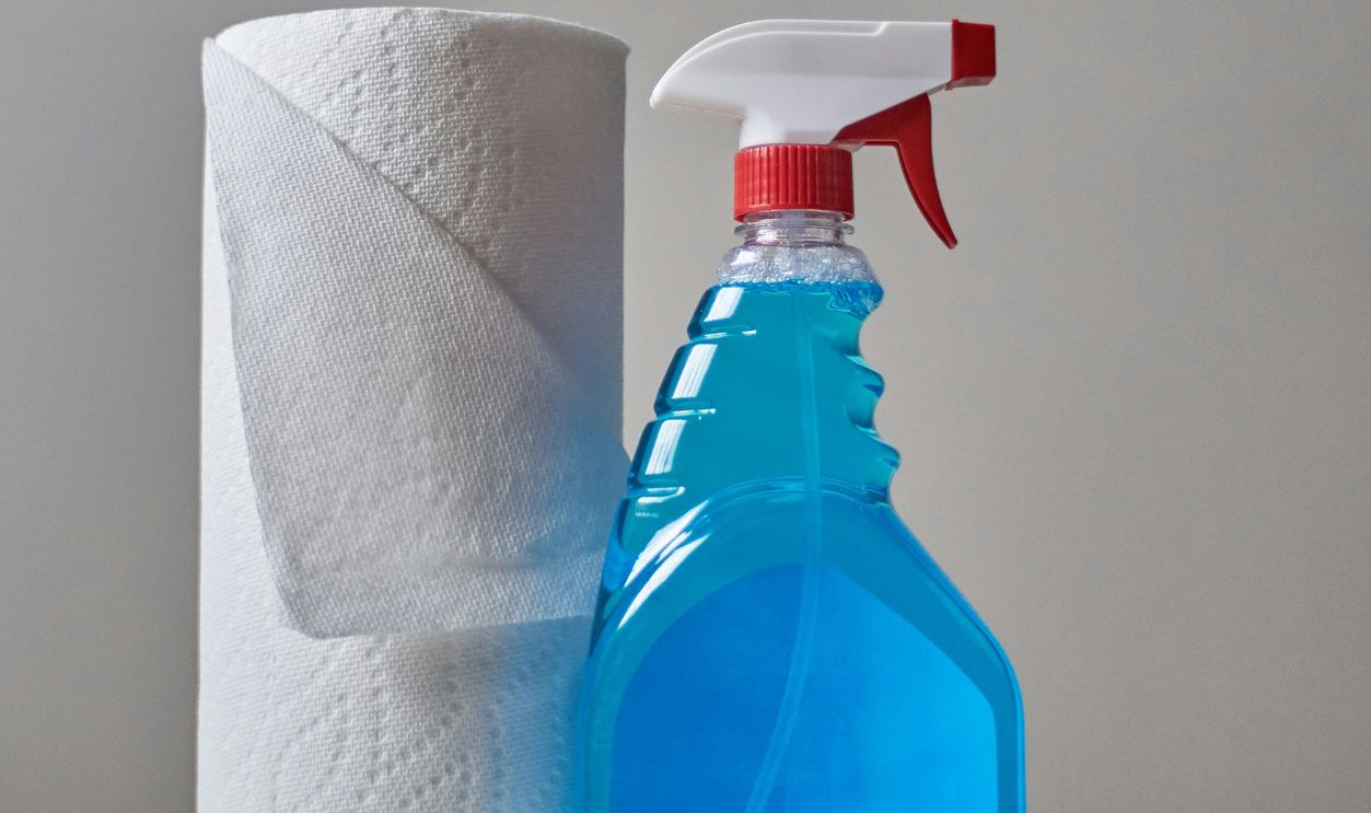 Unlabeled Cleaning Supplies