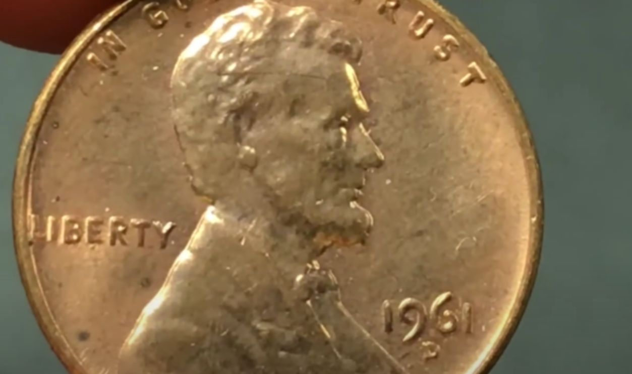 1961-D Lincoln Cent (D Over Horizontal D Error)