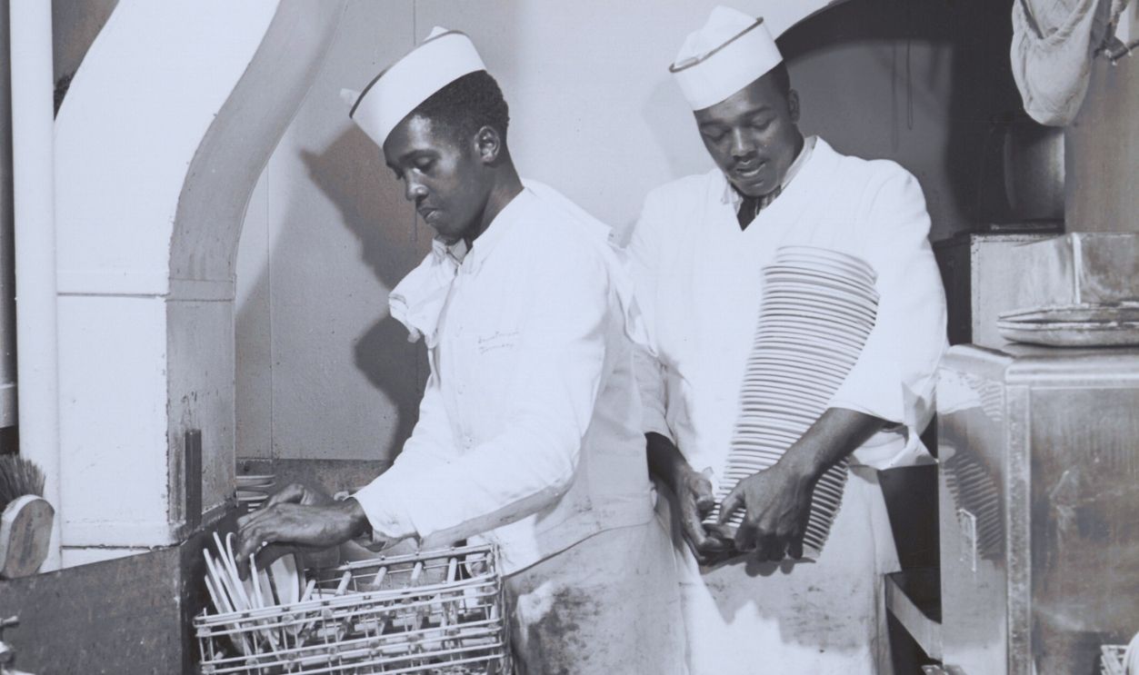 Gettyimages - 1447262578, African American Restaurant Workers African American restaurant workers, Investment Pharmacy, Washington, D.C., July 1941.