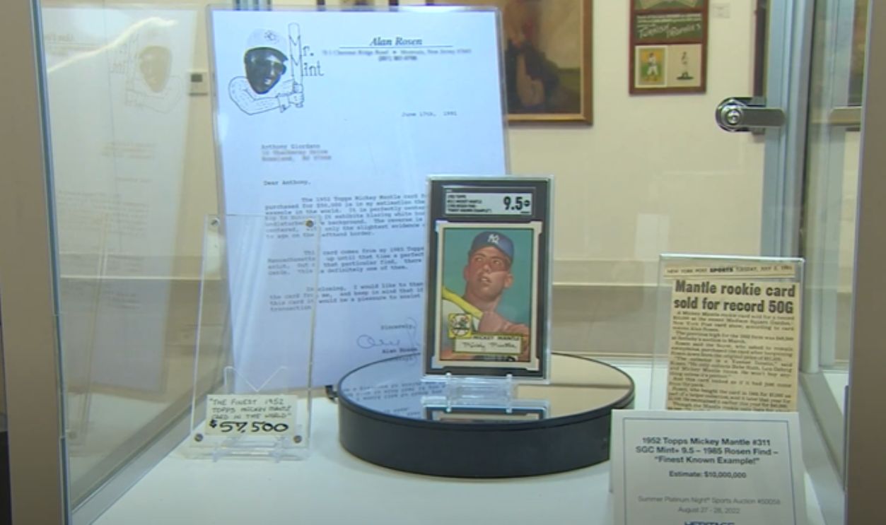 Mickey Mantle 1952 Topps Baseball Cards (Cont.)