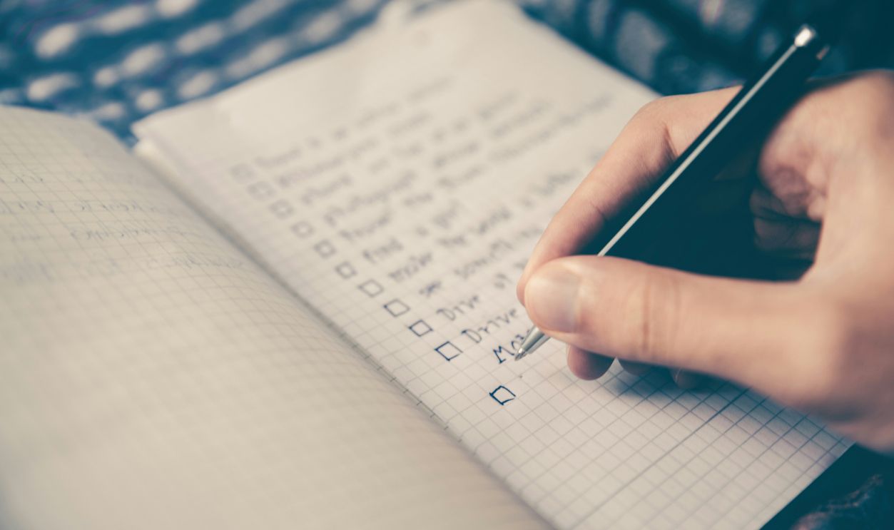 Make A List Of Your Financial Goals