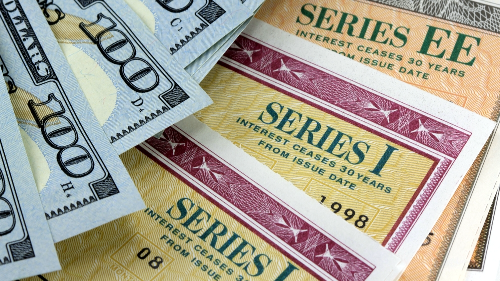 United States Savings Bonds with American Currency - Financial Security