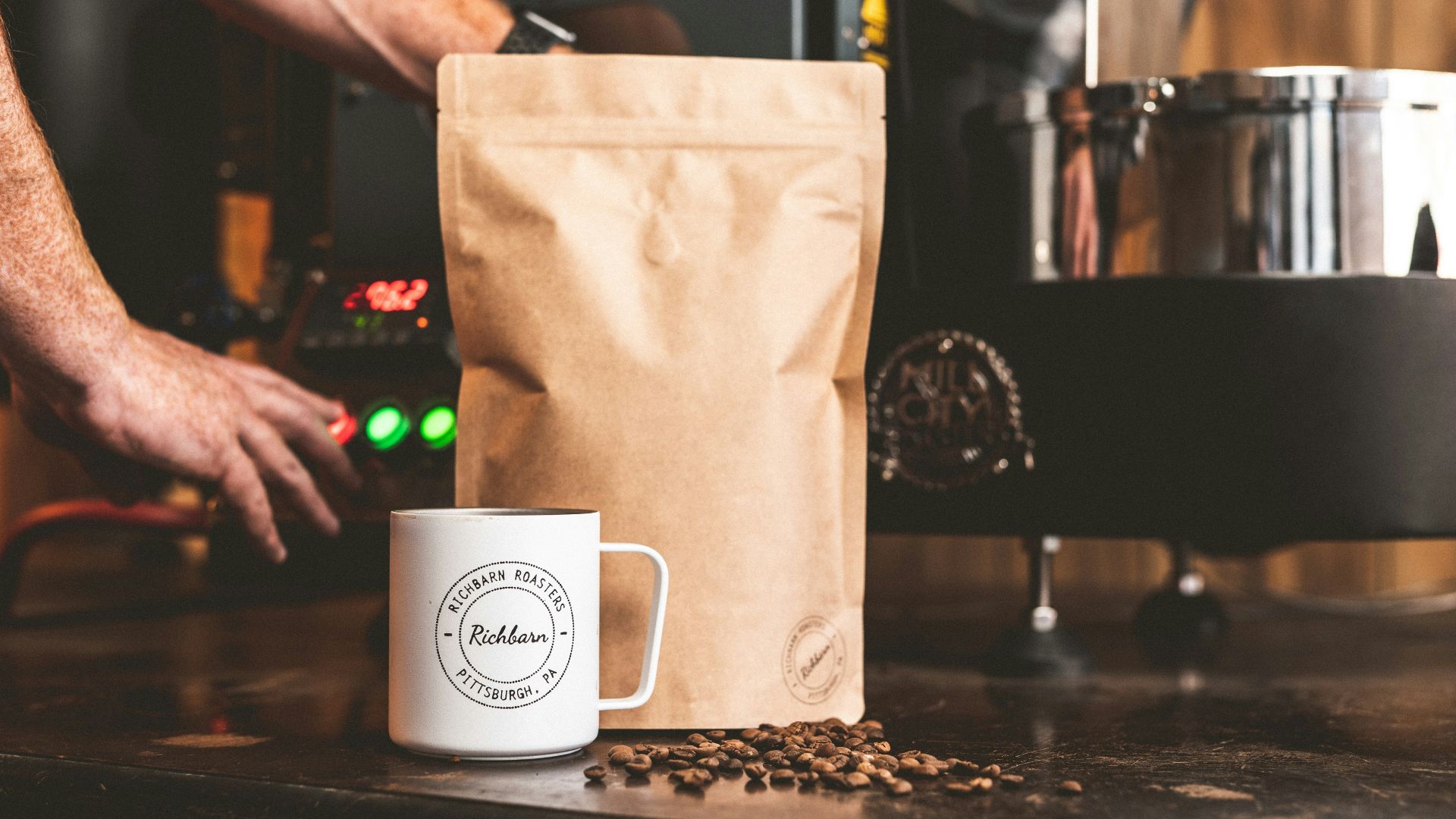 white ceramic mug on table