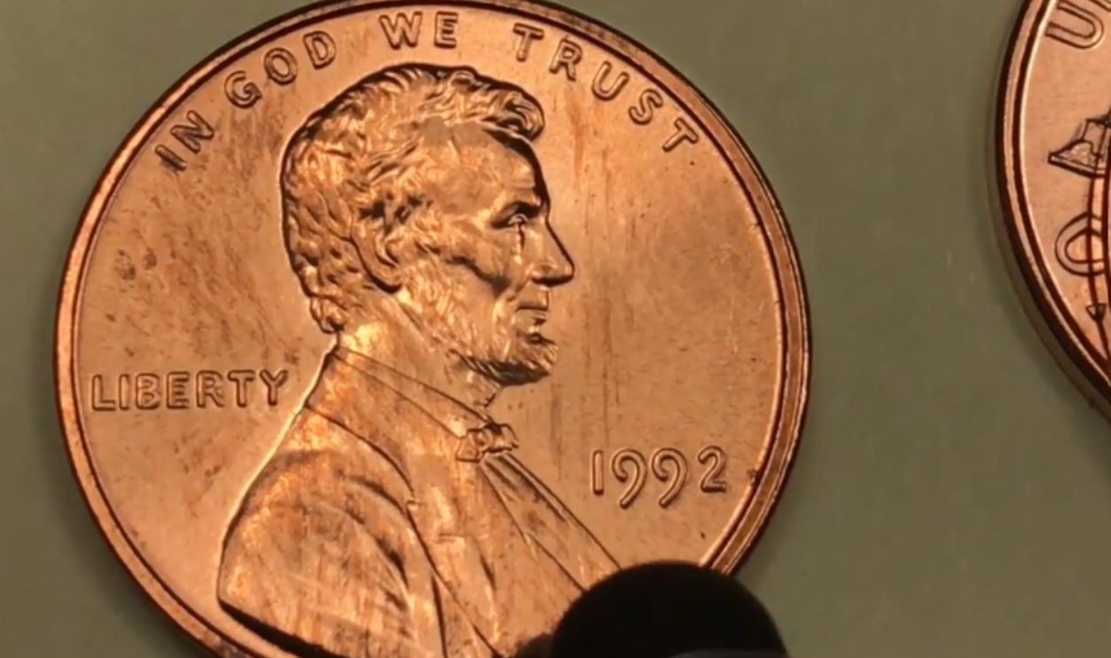 1992 Close AM Lincoln Cent (USA)