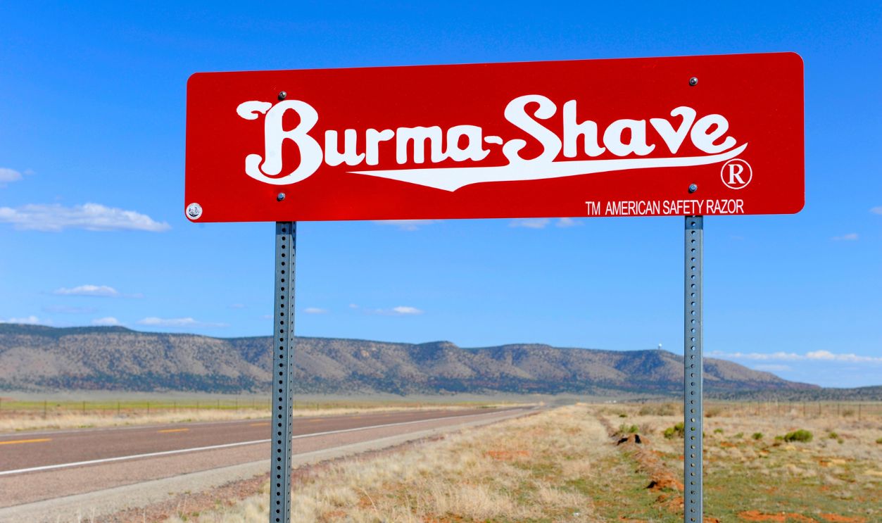 Burma-Shave Road Signs