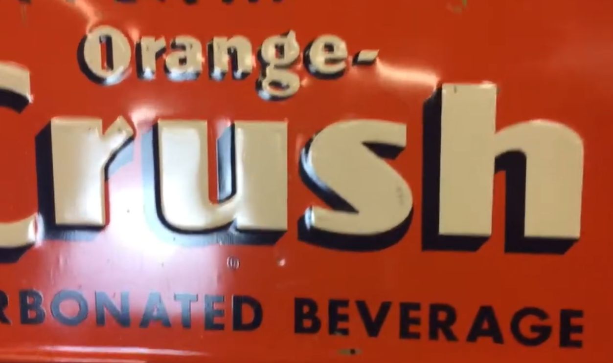 Orange Crush Embossed Signs