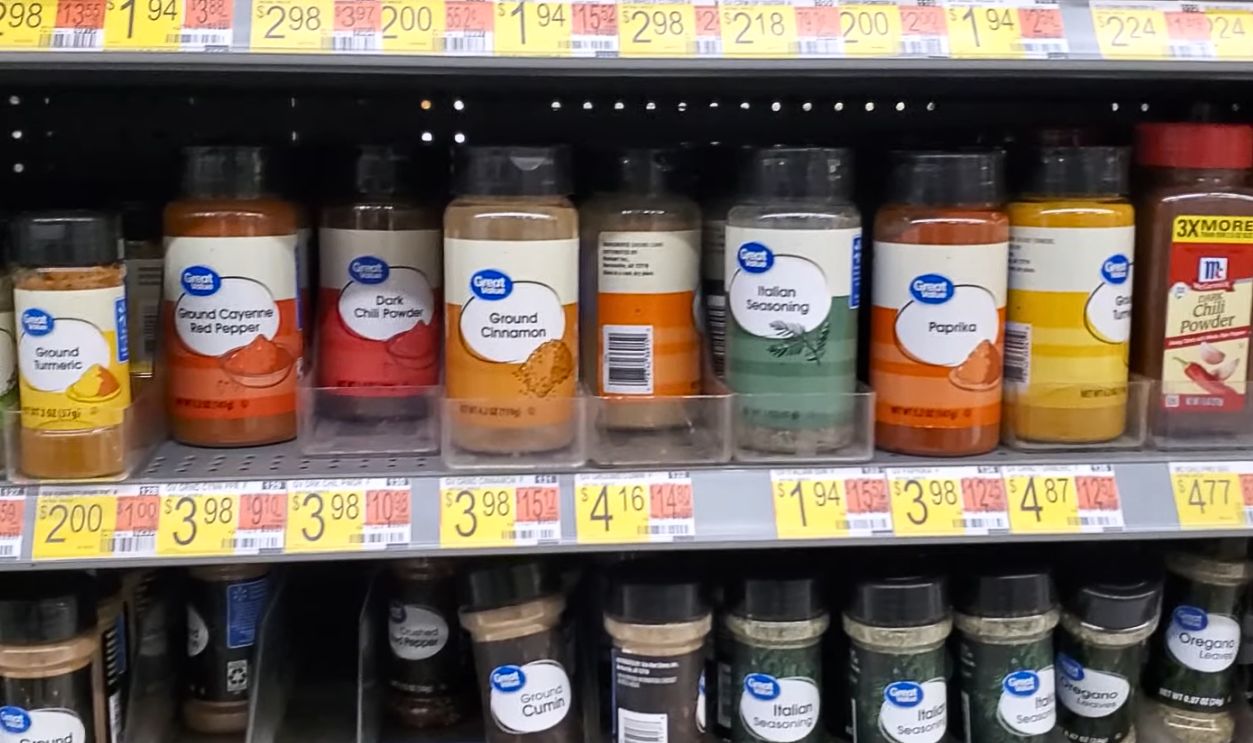 Walmart's Spices And Seasonings 