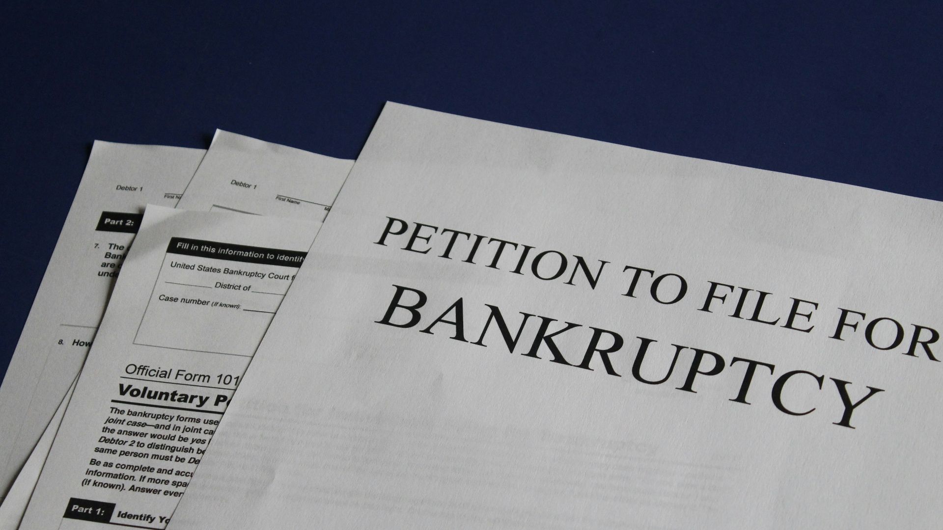 Petition to File For Bankruptcy
