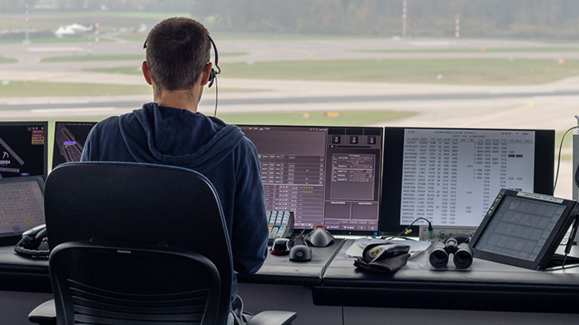 File:Air traffic controller Skyguide at Airport Zurich.jpg