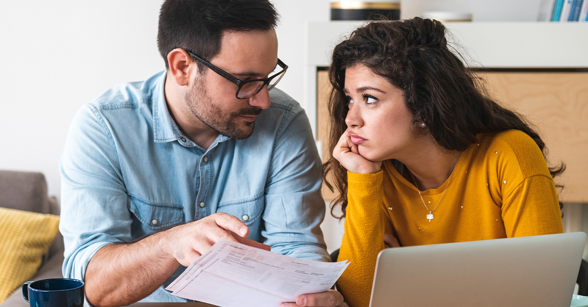 Couple with separate finances