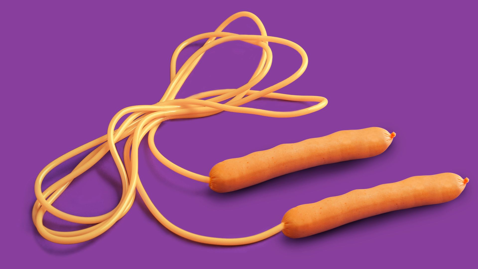 orange skipping rope