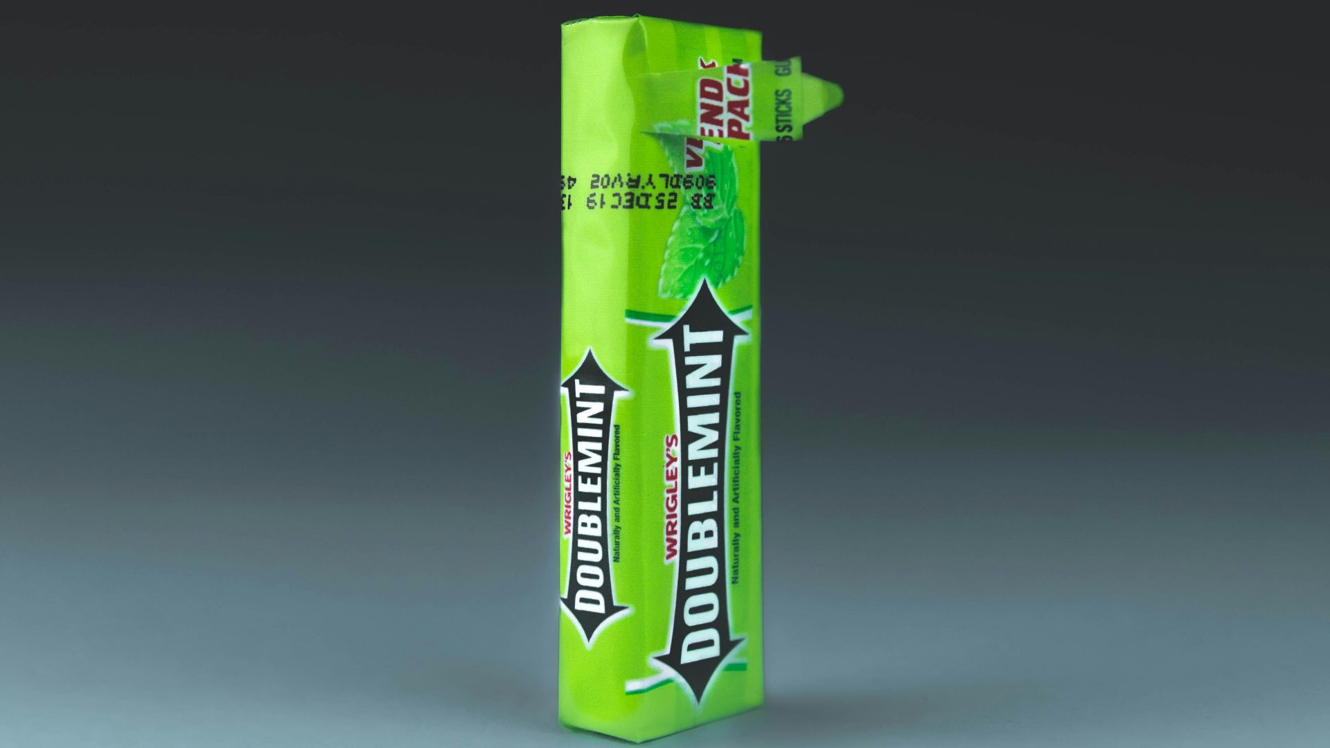 green doublemint candy box
