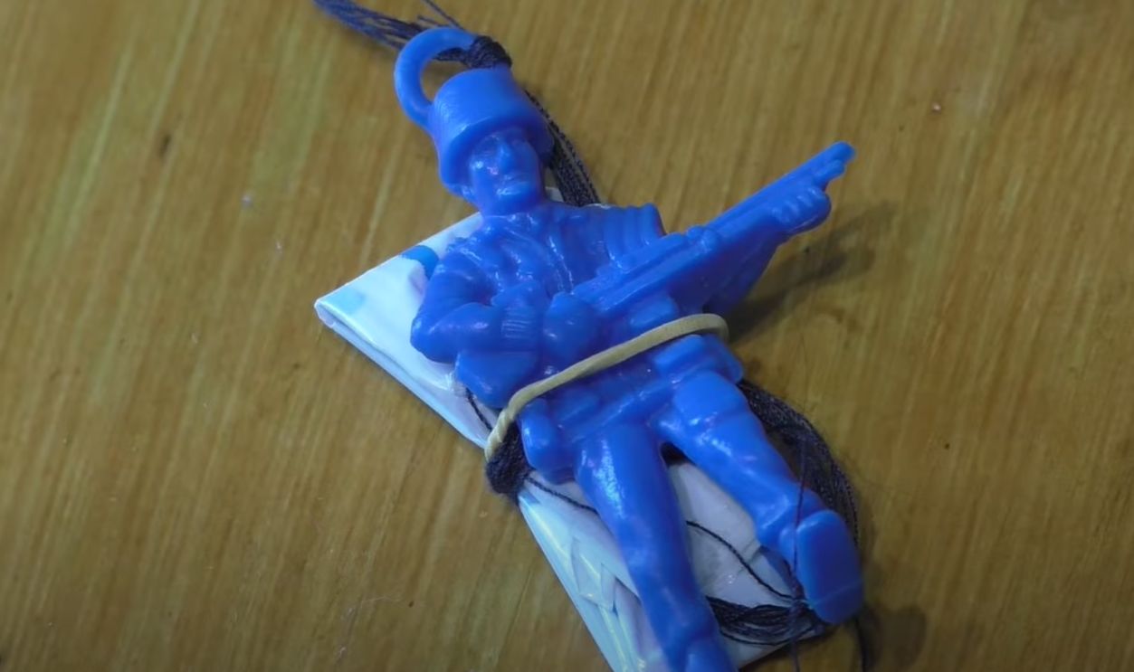 A Toy Parachute Man