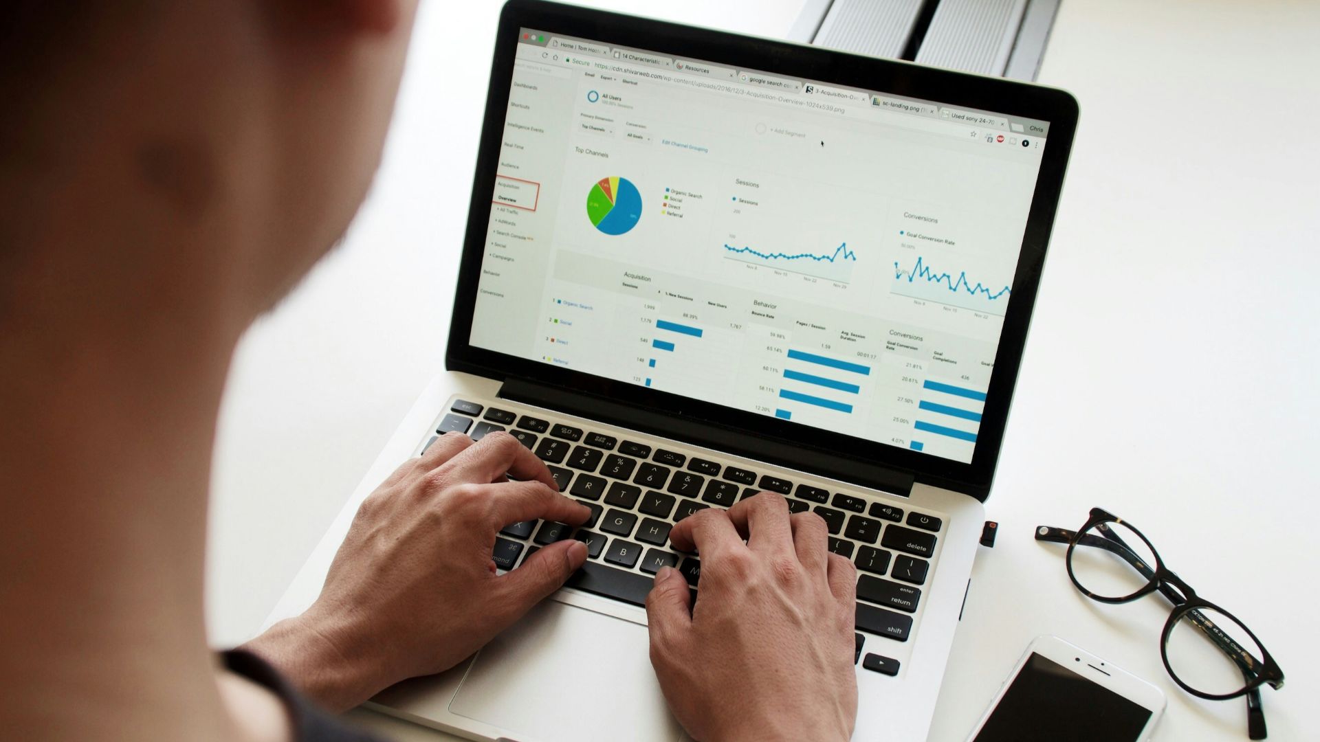 person using MacBook Pro