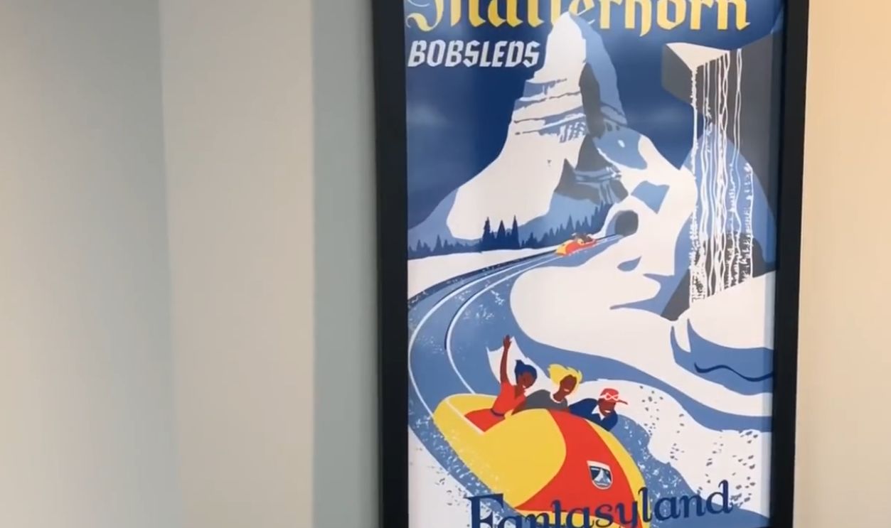Original Matterhorn Bobsleds Attraction Poster