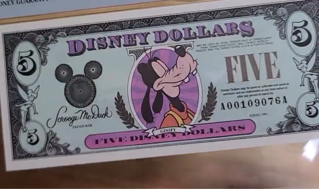 Vintage Disney Dollars