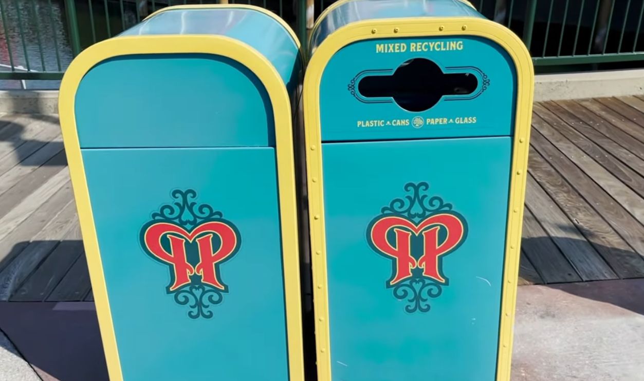 Vintage Disney Park Trash Can