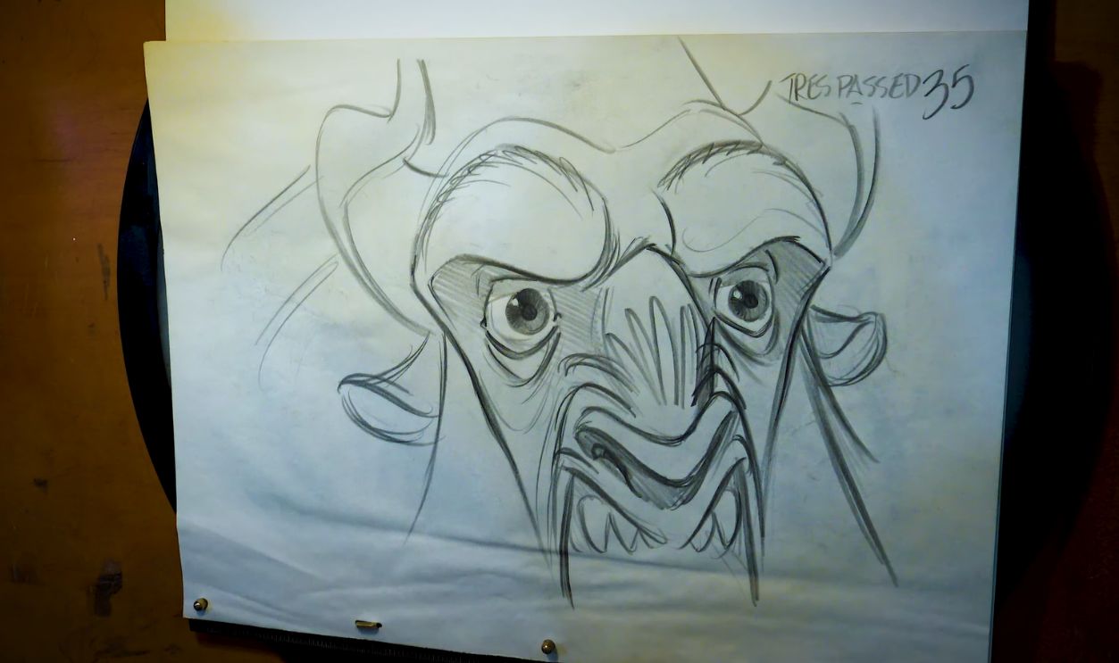 Beauty and the Beast Original Animation Drawing