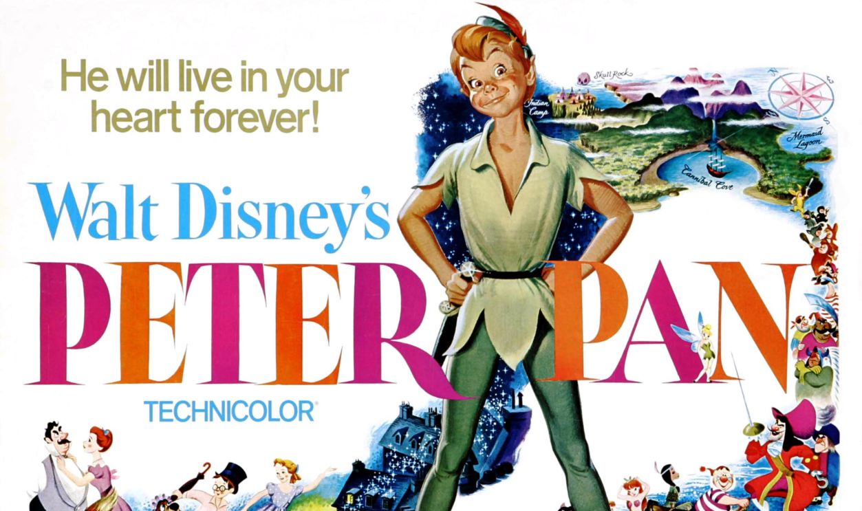 Peter Pan, poster, (center), 1953.