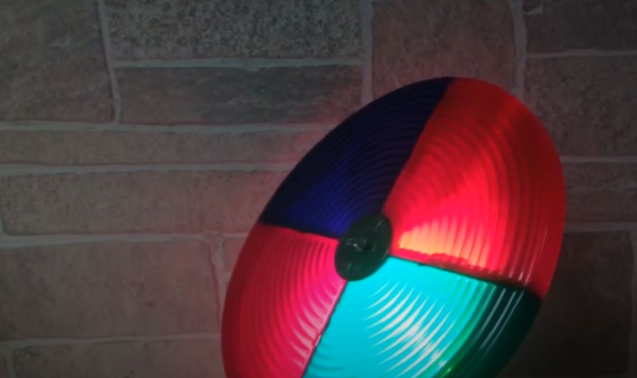 Mid-Century Modern Aluminum Tree Color Wheel