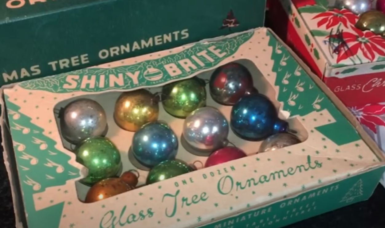 1940s–50s Glass Ornament Garlands