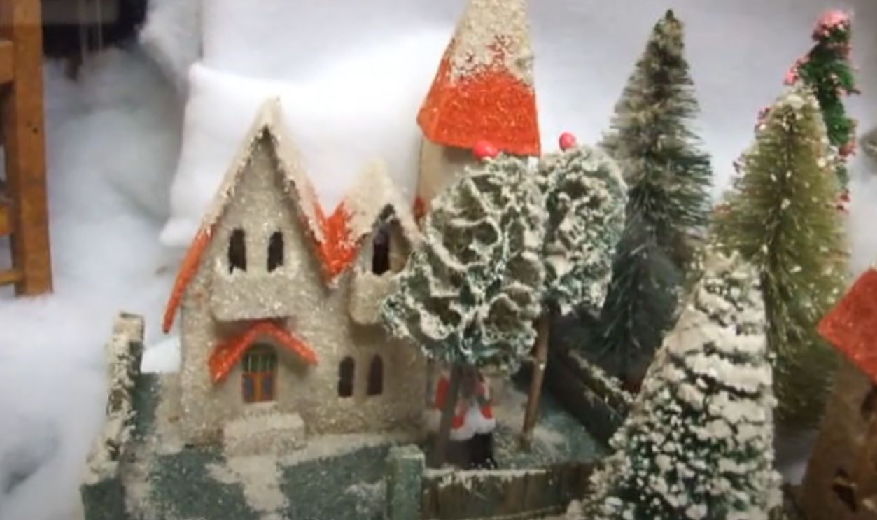 Antique Christmas Putz Houses