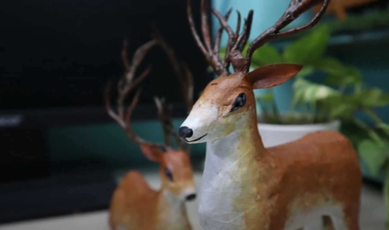 1960s Paper Mache Reindeer (Japan-made)