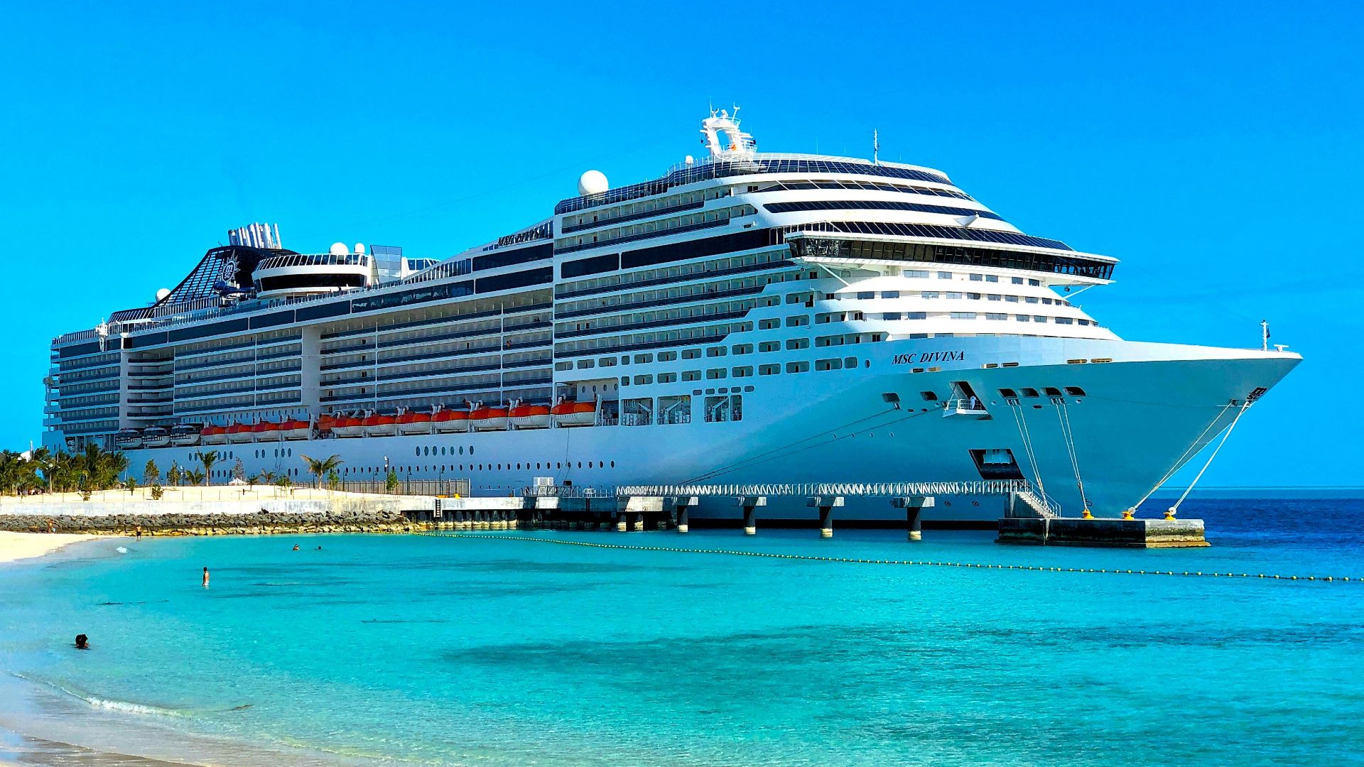 white cruise ship on sea during daytime