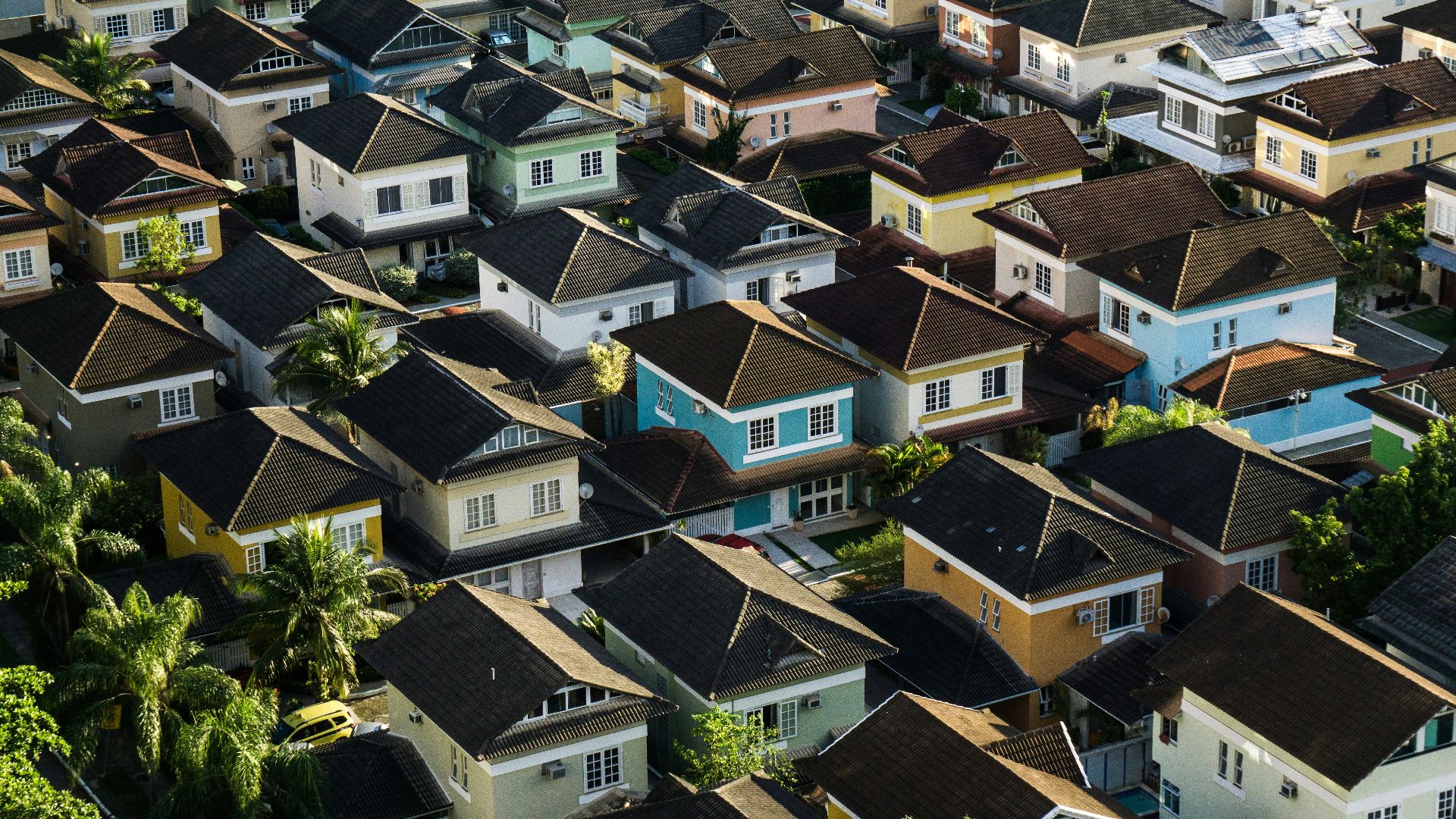 aerial photography of rural
