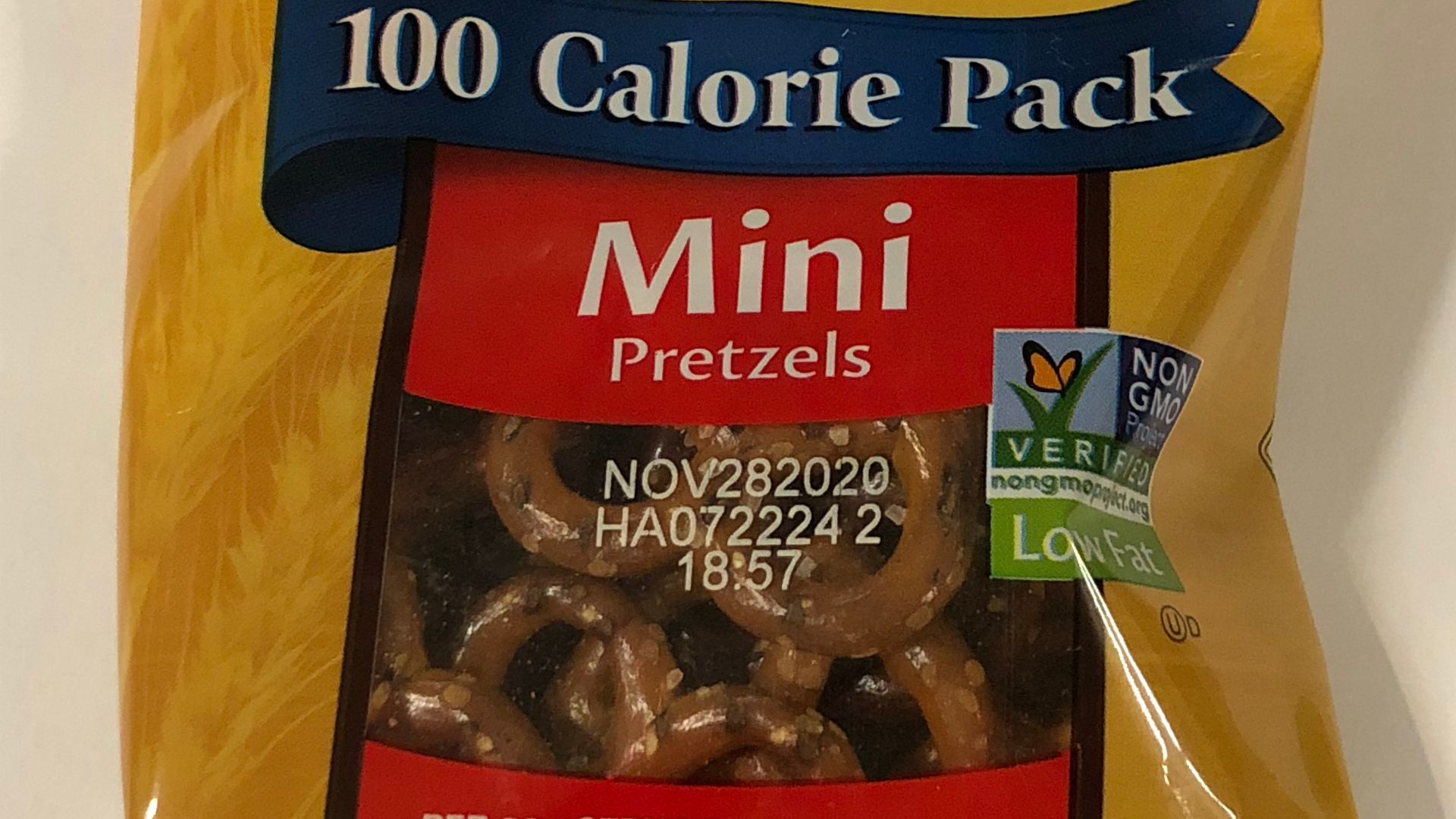 File:2020-09-22 23 39 00 A bag of Snyder's of Hanover Mini Pretzels in the Dulles section of Sterling, Loudoun County, Virginia.jpg