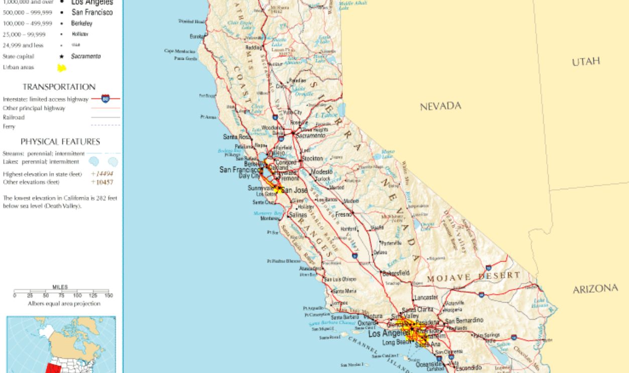 Pictorial Map of California (1930s)