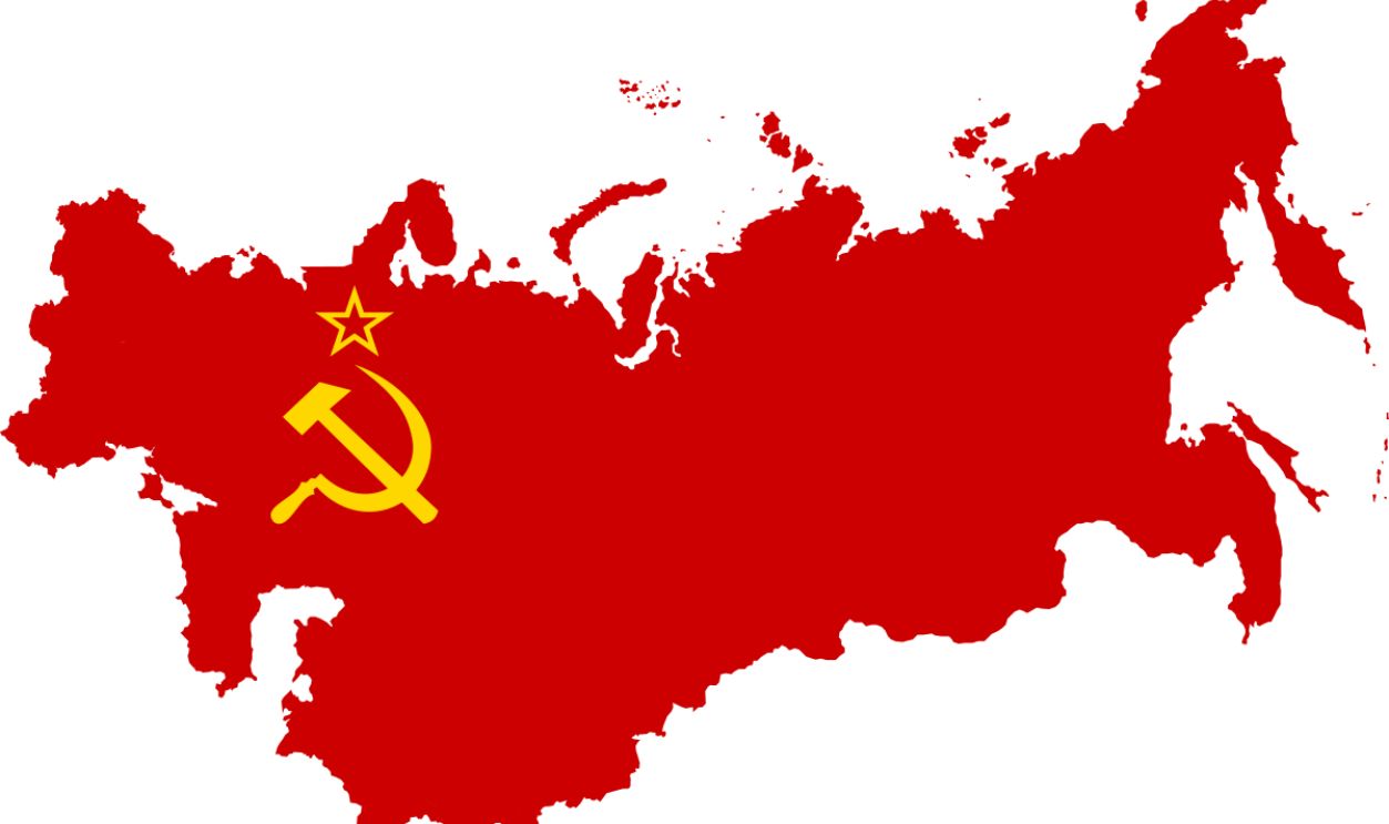 Soviet World Map (Cold War Era - Cyrillic)