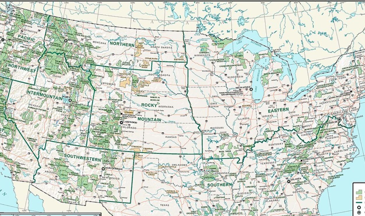 US Forest Service Recreation Maps (1930s)