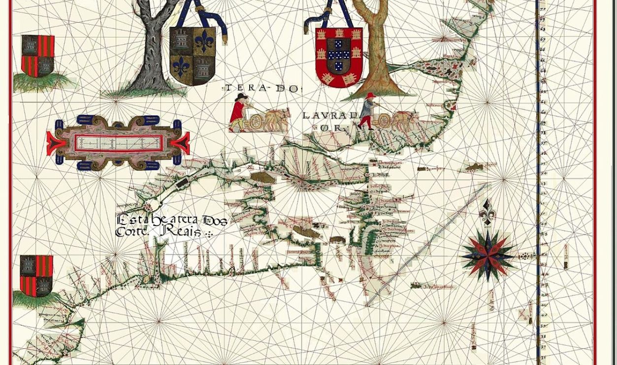 Gaspar Corte-Real Commemorative Map (1950s Reprint)